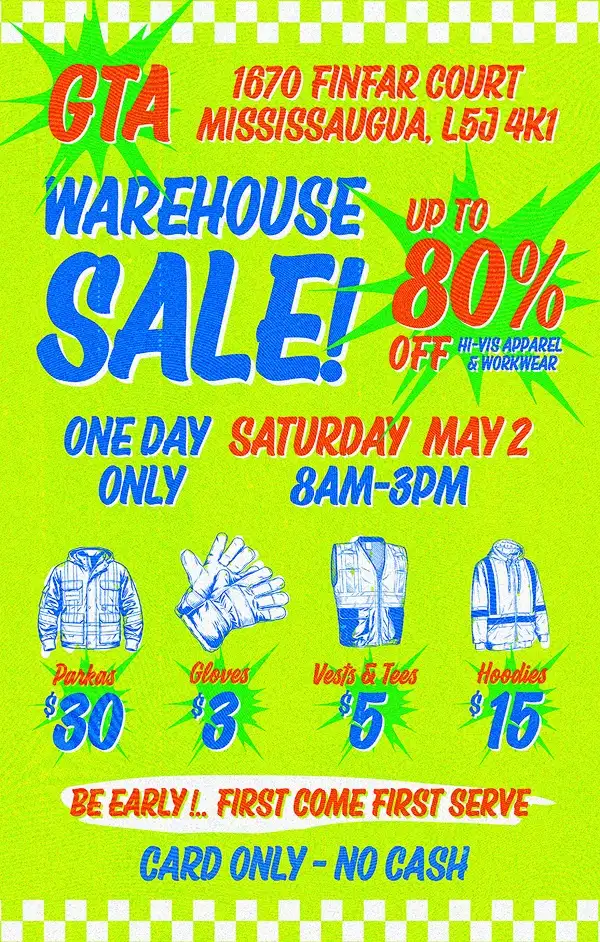 Workwear Warehouse Sale - Up to 80% Off