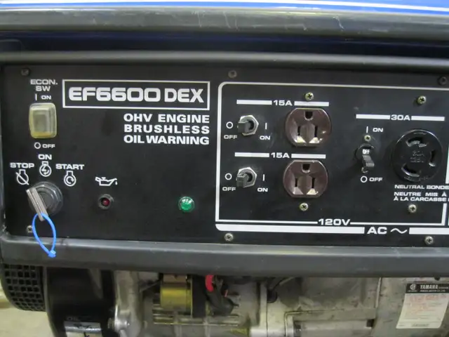 Génératrice YAMAHA EF6600DEX Generator (Honda) - Photo 3