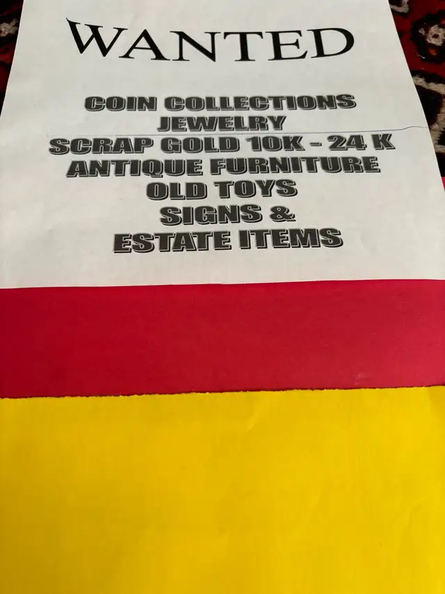 Wanted your antiques