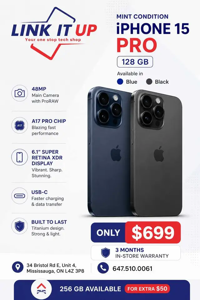 (USED) iPhone 15 Pro 128 GB