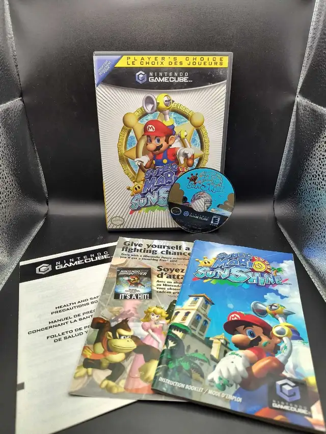 NINTENDO GAMECUBE SUPER MARIO SUNSHINE W/MANUAL