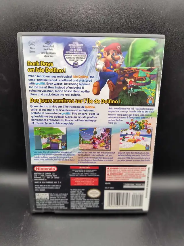 NINTENDO GAMECUBE SUPER MARIO SUNSHINE W/MANUAL - Photo 2