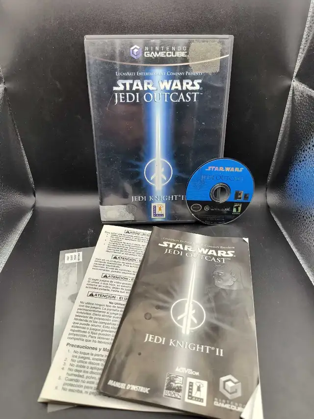 NINTENDO GAMECUBE STAR WARS JEDI KNIGHT II JEDI OUTCAST W/MANUAL