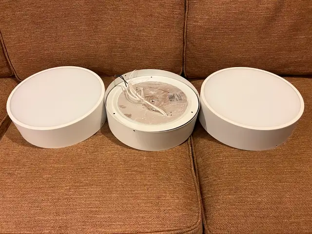 2 Light Flush Mount Ceiling Light Fixture  3 pieces