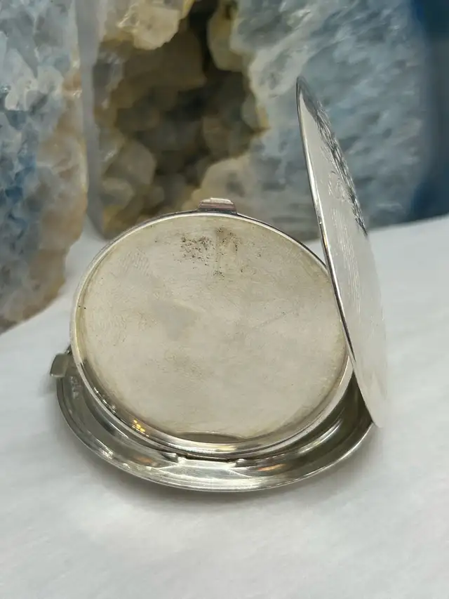 Birks Sterling Silver Compact 3" 98.5G - Photo 4