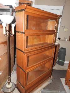 Antique barrister bookcase (step back) made by Macey