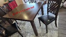 Dining room set - 6 chairs - leaf