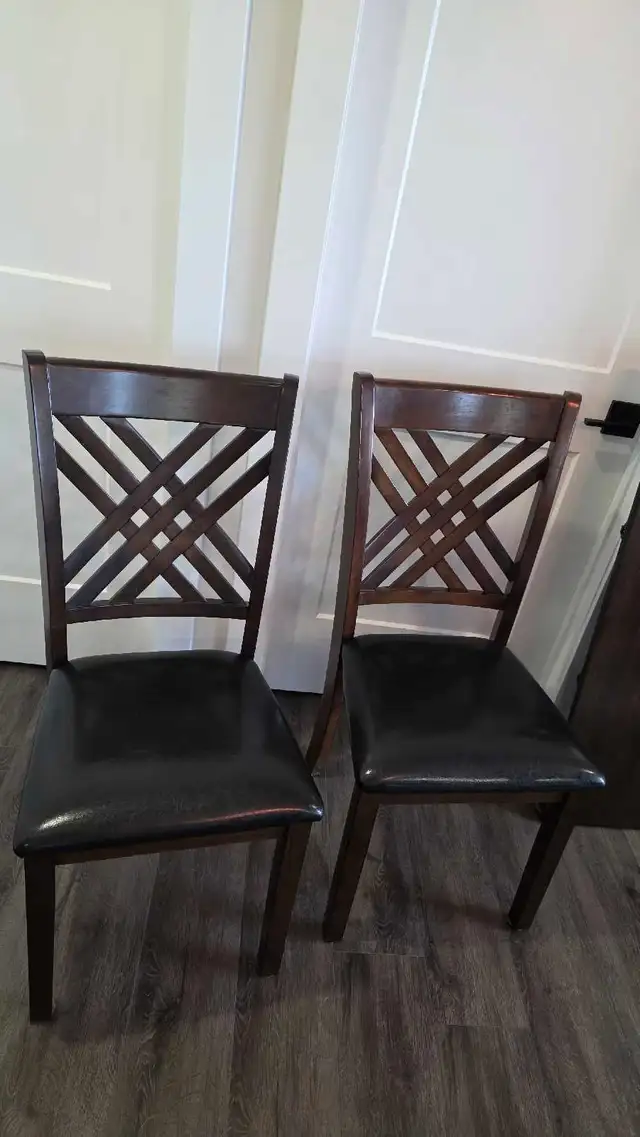 Dining room set - 6 chairs - leaf - Photo 6