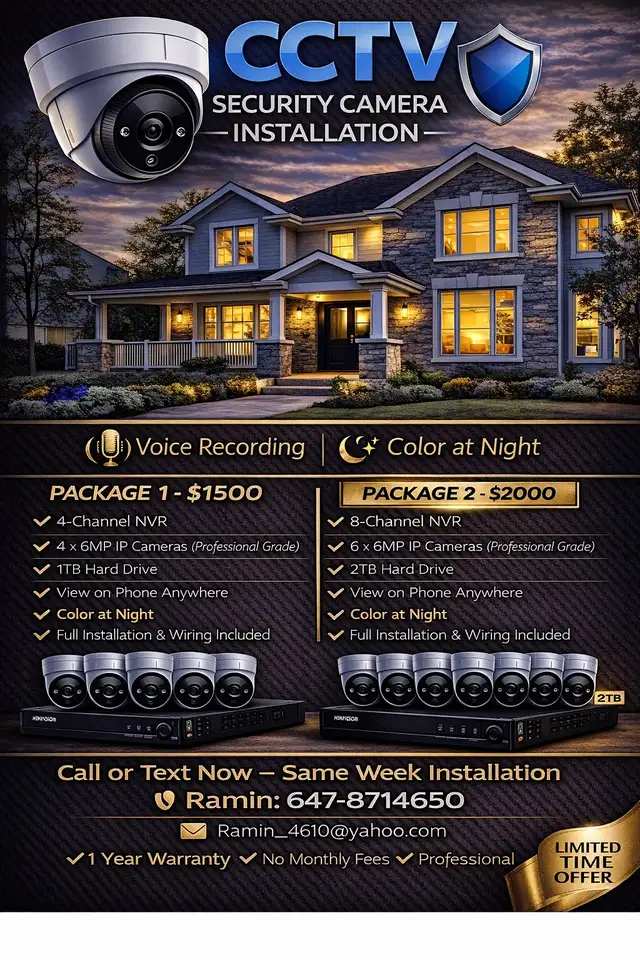 CCTV Camera Installation | Alarm System | Security Cameras