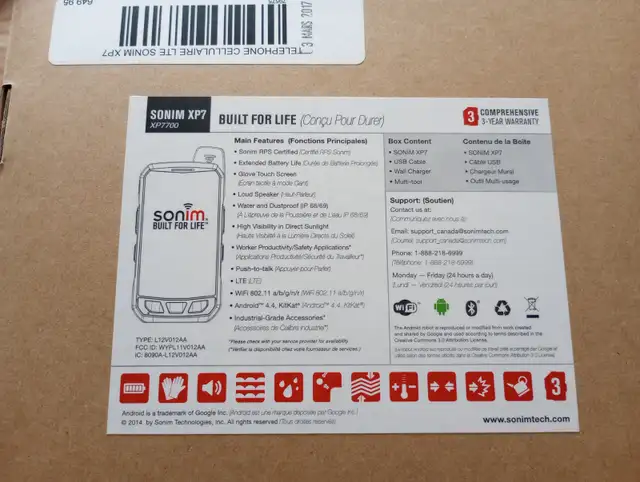 Téléphone portable Sonim robuste - Photo 6