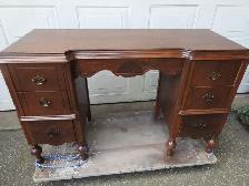 Small vintage antique walnut,desk, restored professionally