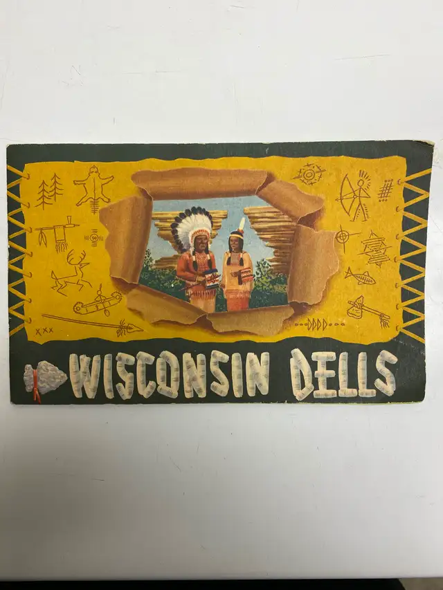 Wisconsin Dells Vintage 1950 Travel Guide, Vacation picture book