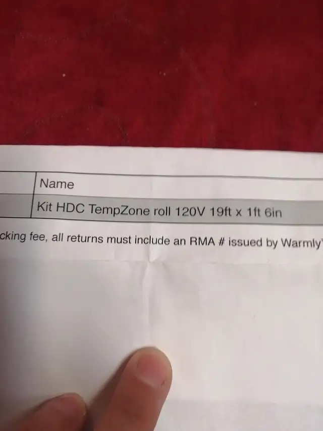 DS floor warming kit 120 volts from warmly - Photo 10
