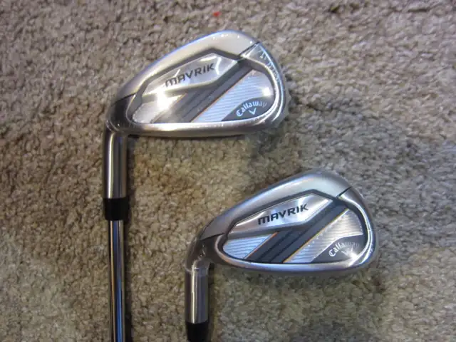 NEW CALLAWAY MAVRIK LEFTIE #5-9,pw,gw,sw R FLEX STEEL IRONS