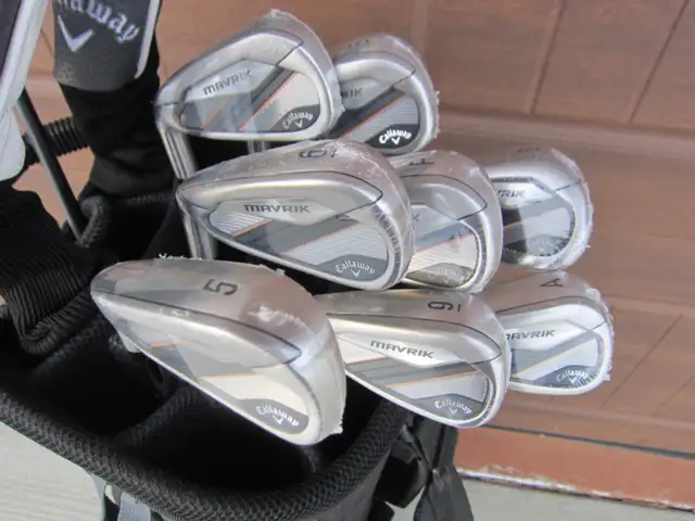 NEW CALLAWAY MAVRIK LEFTIE #5-9,pw,gw,sw R FLEX STEEL IRONS - Photo 3
