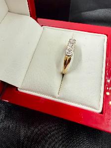 Women's 14K Gold Diamond Eternity Band~Size 5 - Photo 2