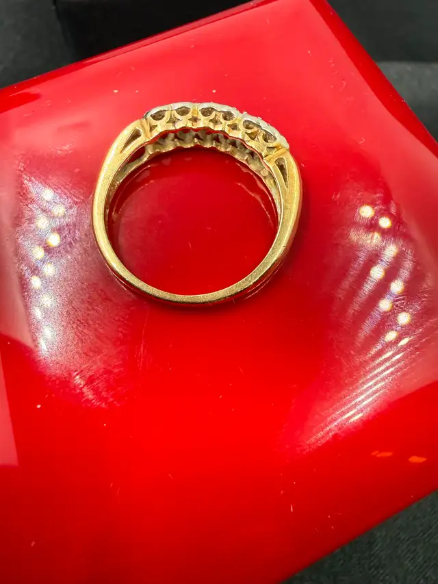 Women's 14K Gold Diamond Eternity Band~Size 5 - Photo 3