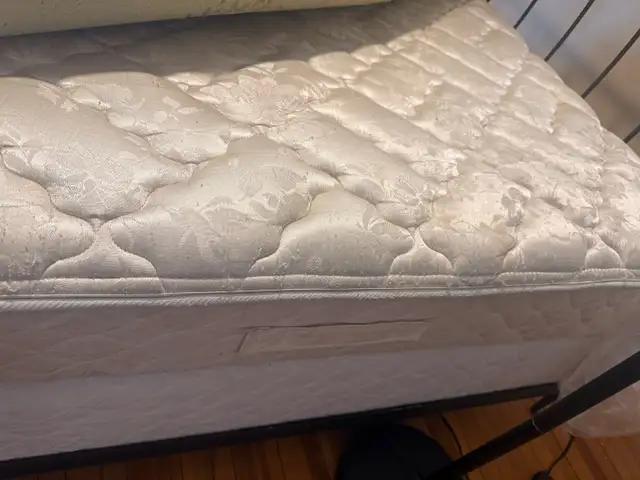 Queen mattress and box spring /frame: light - Photo 4