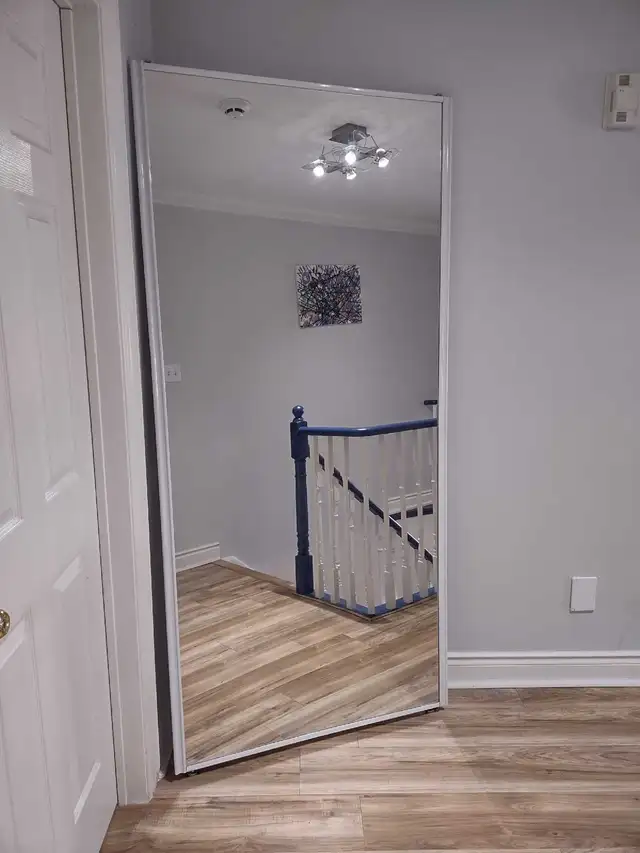 2  Mirror Sliding Closet Door with attachments - Like New - Photo 2