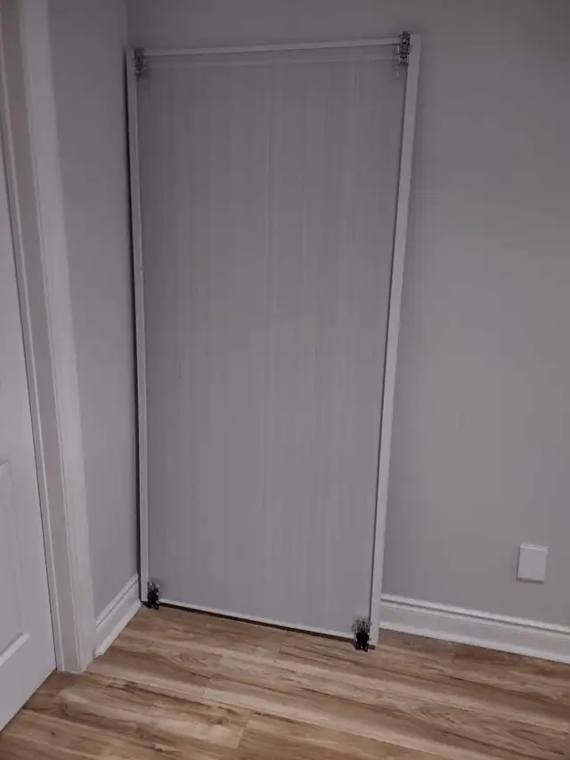 2  Mirror Sliding Closet Door with attachments - Like New - Photo 3