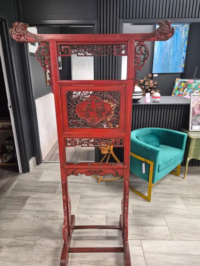ANTIQUE CHINESE CLOTHING RACK - Photo 2