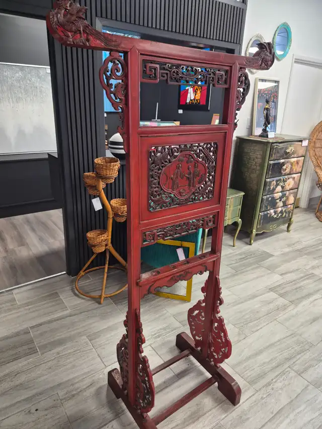 ANTIQUE CHINESE CLOTHING RACK - Photo 3