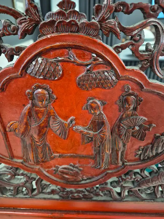 ANTIQUE CHINESE CLOTHING RACK - Photo 5