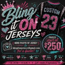 Custom Bedazzling Service For Your Sports Jerseys