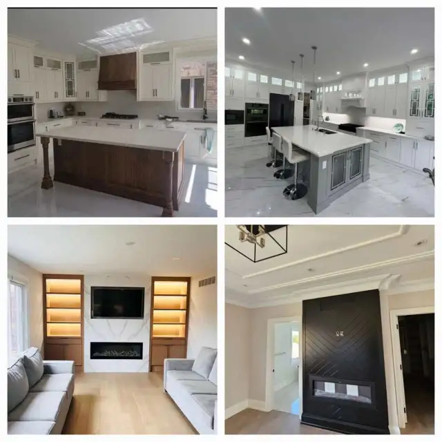 custom vanity kitchen cabinets quartz countertops - Photo 8