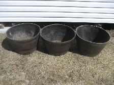 3 Large outdoor planters