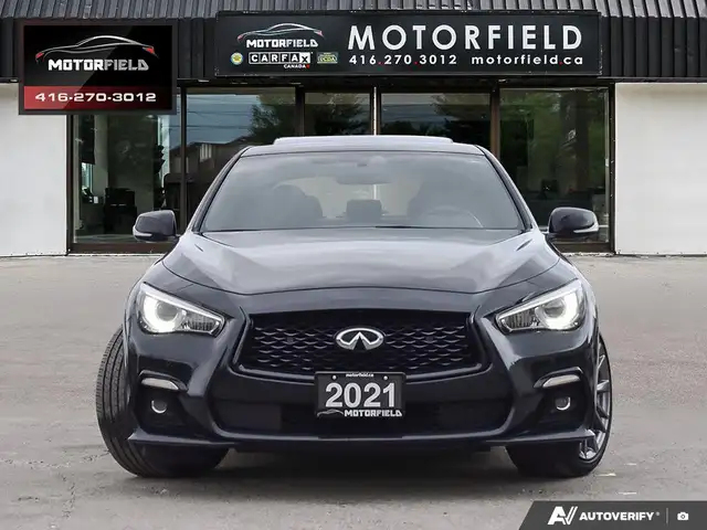 2021 Infiniti Q50 Red Sport I-LINE ProACTIVE 400HP AWD 1-Owner - Photo 2