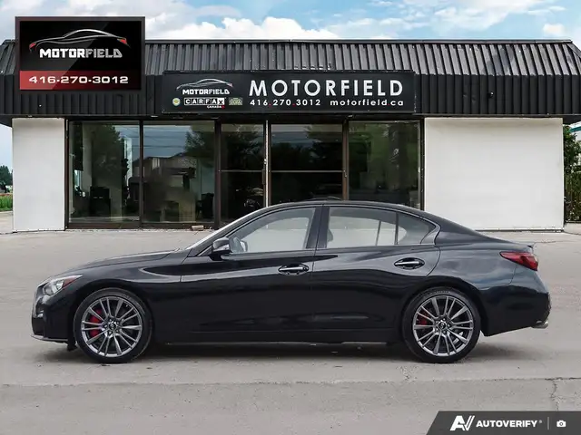 2021 Infiniti Q50 Red Sport I-LINE ProACTIVE 400HP AWD 1-Owner - Photo 3