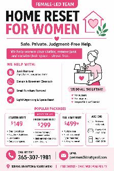 Home Reset & Junk Removal for Women – Safe, Stress-Free Help - Photo 3