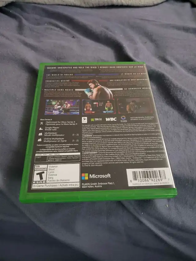 Undisputed Boxing Xbox Series X - Photo 2
