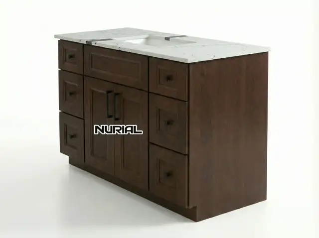 shower fixtures LED mirrors solid wood cabinets - Photo 9