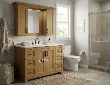 shower fixtures LED mirrors solid wood cabinets - Photo 10