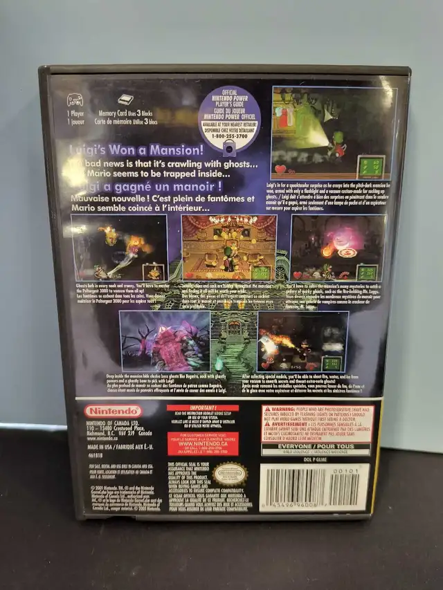NINTENDO GAMECUBE LUIGI'S MANSION W/MANUAL - Photo 2