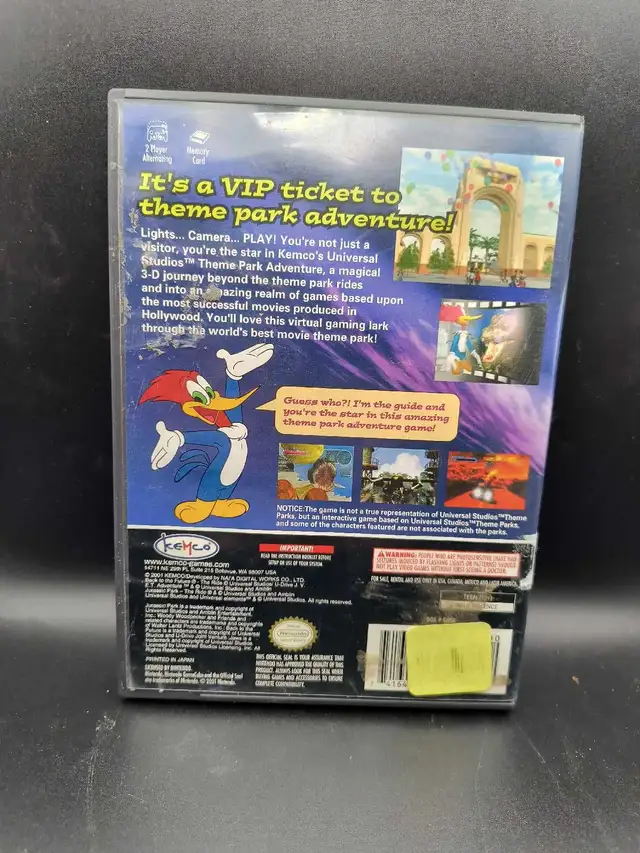 NINTENDO GAMECUBE UNIVERSAL STUDIO THEME PARK W/MANUAL - Photo 2