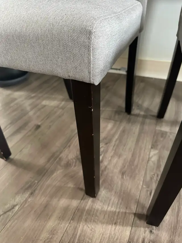 PAIR OF GREY DINING CHAIRS ($50 for the pair) - Photo 2