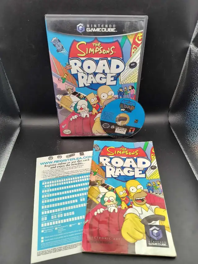 NINTENDO GAMECUBE THE SIMPSONS ROAD RAGE W/MANUAL