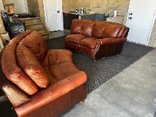 Three Piece Leather Sectional