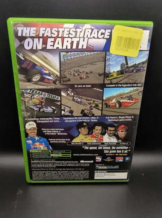 XBOX INDYCAR SERIES W/MANUAL - Photo 2