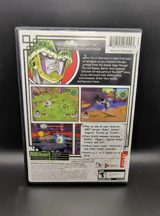 XBOX DRAGONBALL Z SAGAS W/MANUAL - Photo 2