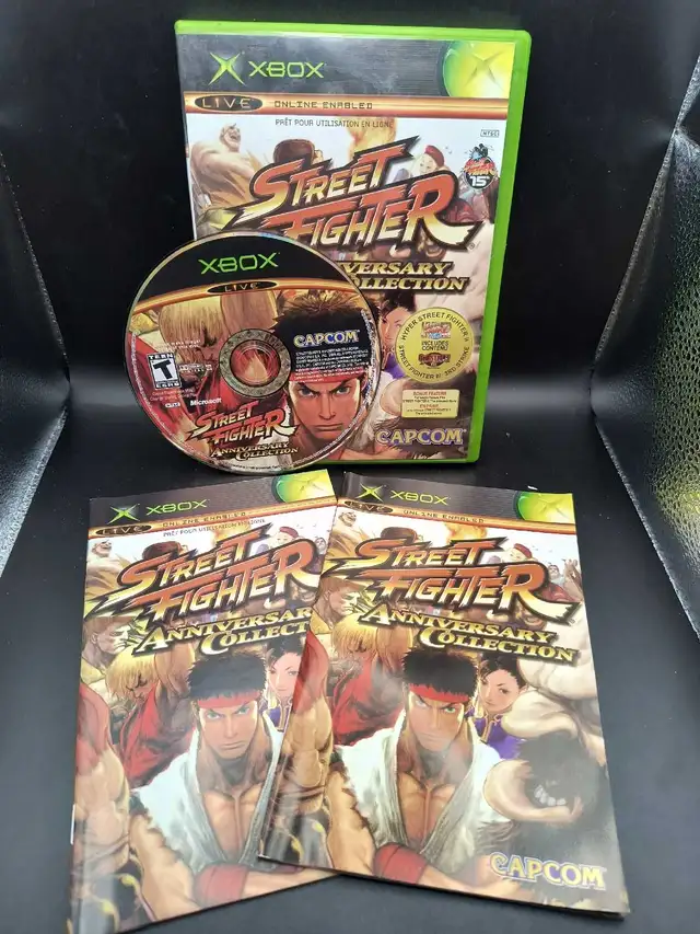 XBOX STREET FIGHTER ANNIVERSARY COLLECTION W/MANUAL