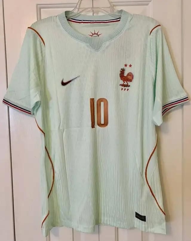 Kylian Mbappe Green France 2026 World Cup Soccer Away Jersey