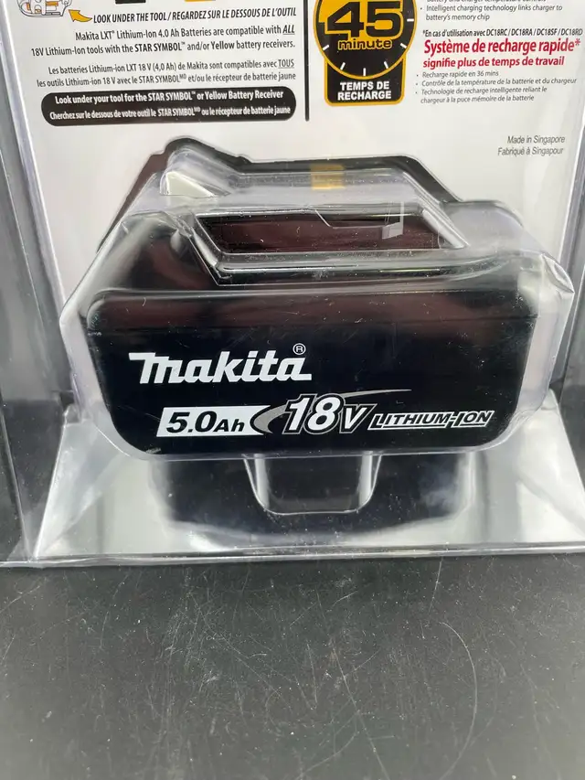 MAKITA 18V 5.0AH Battery New - Photo 2
