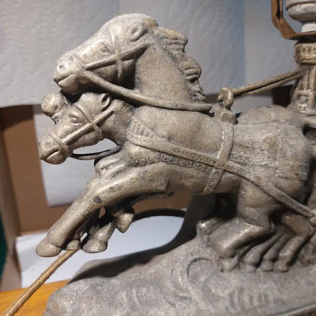 Antique table lamp - Photo 2