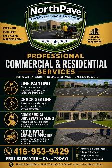 Line Painting • Crack Sealing • Cut & Patch Repairs • Parking Lo