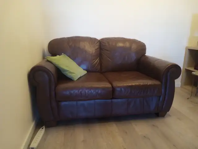 Leather Love Seat