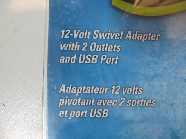 Road Pro Mobile Spec 12 volt Swivel Adapter Two Outlets USB port - Photo 3